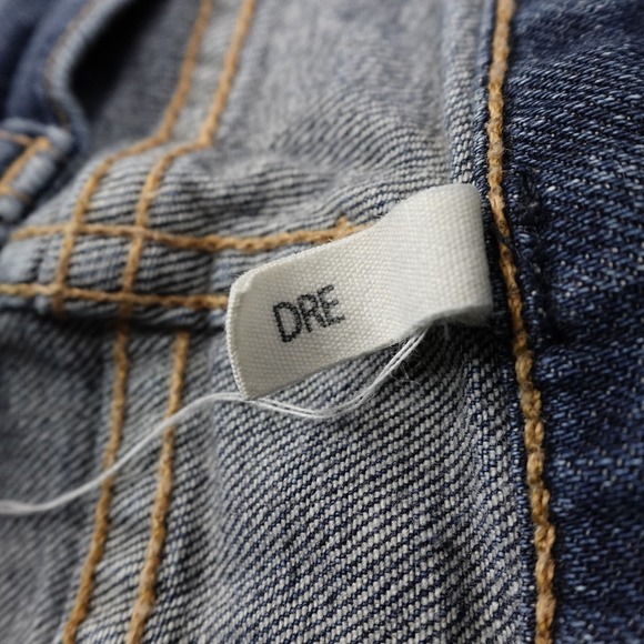 Rag Bone Dre Jeans Women's 30 (34x30) Blue Dark Wash Distressed Casual - Picture 4 of 12